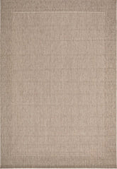 Complete image of the Outdoor Elegance Rug in Rope, showcasing its simple yet stylish design and durable polypropylene fabric.
